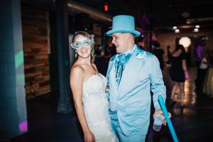 clyde iron works wedding with costumes galore