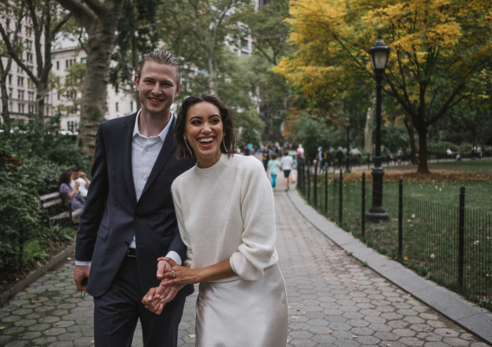 Gorgeous Elopement With A Small Town Feel In NYC *