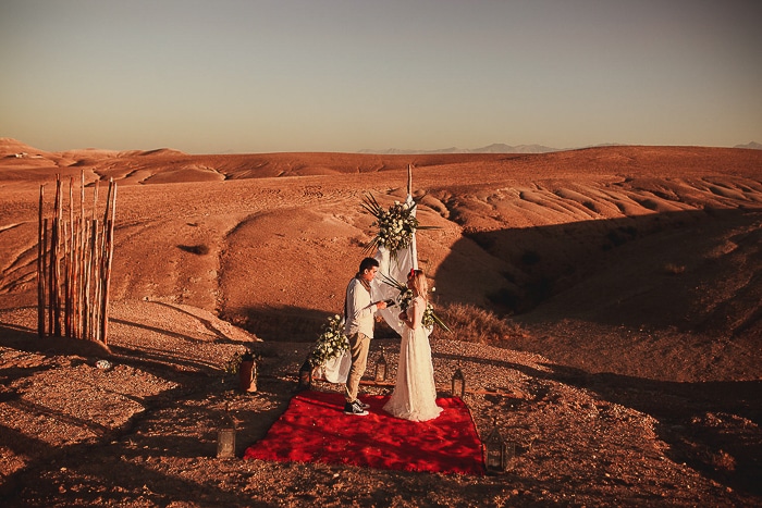 nastya and rory's minimalist moroccan elopement