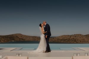 gorgeously glam micro wedding in greece