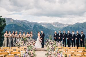 jaw dropping colorado mountain top wedding