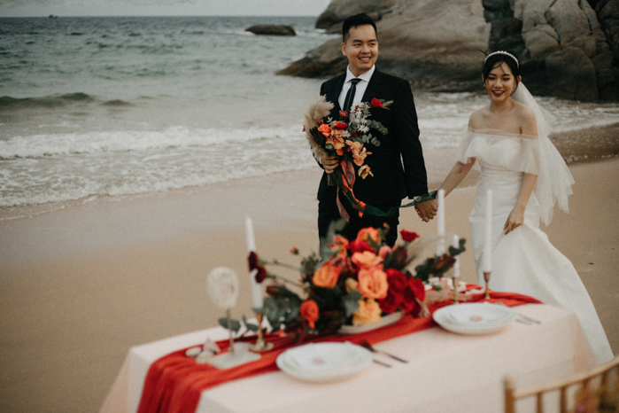 Romantic Oceanside Elopement With A Moody Color Palette *